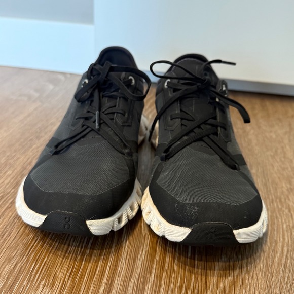 On Cloud X Womens Running Shoes Size 9 Black White Training Sneakers EUC - Picture 3 of 9